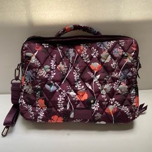 NEW Vera Bradley Laptop Bag with a handle and a shoulder strap